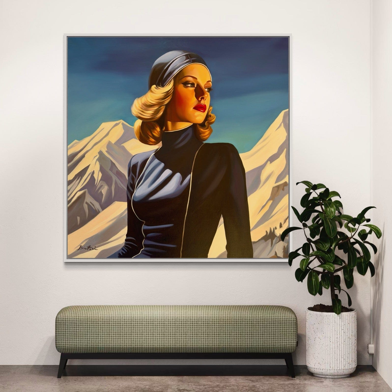 Dans les Alpes Canvas