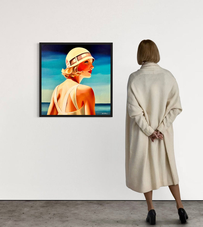 Baigneuse au Bonnet Blanc - Poster