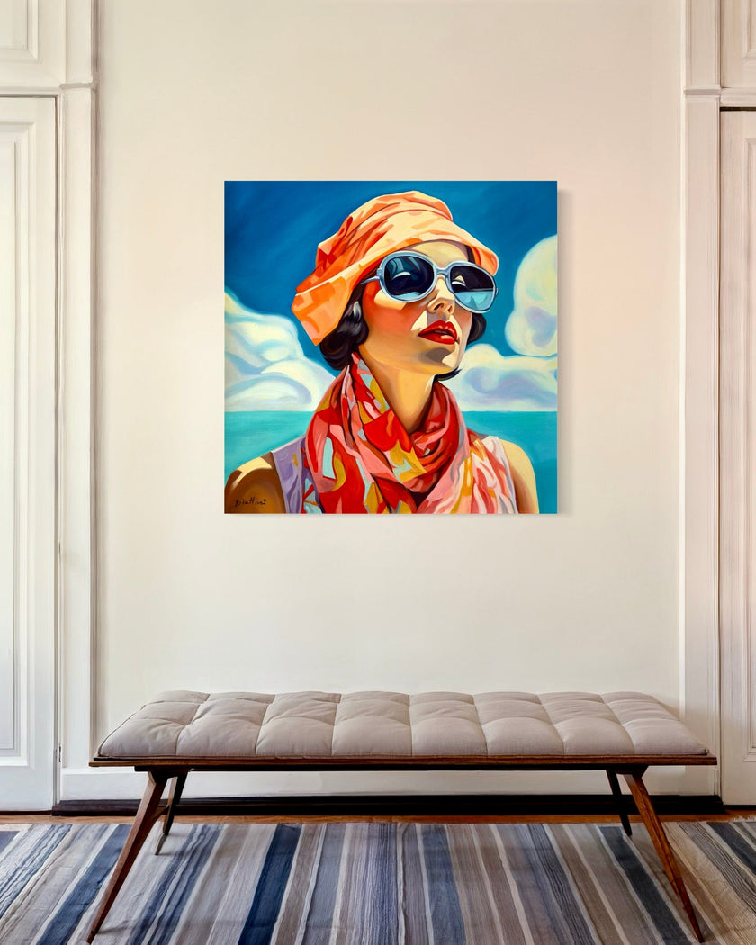 Femme au Foulard  - Poster