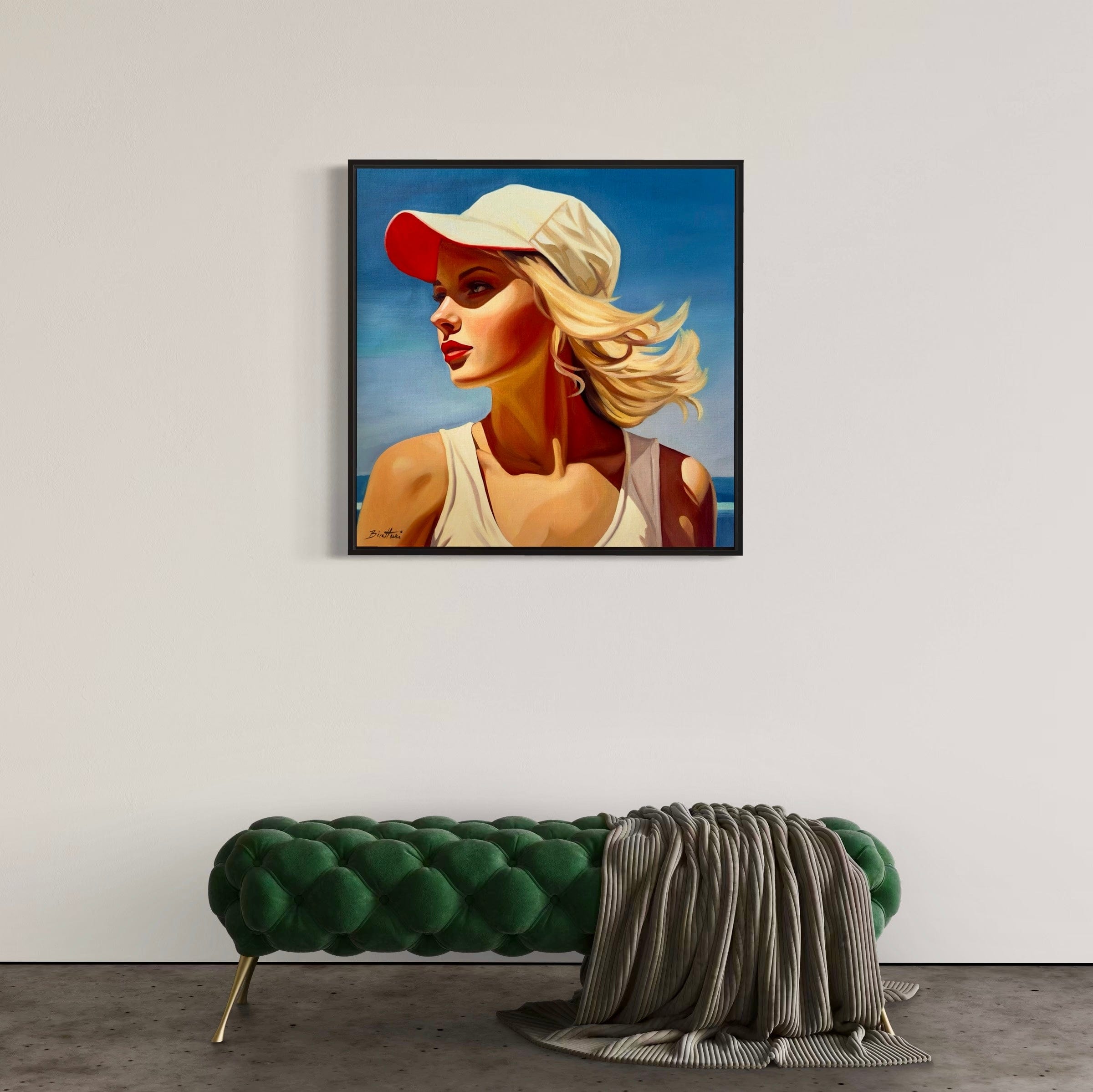 Fille a la Plage - Poster