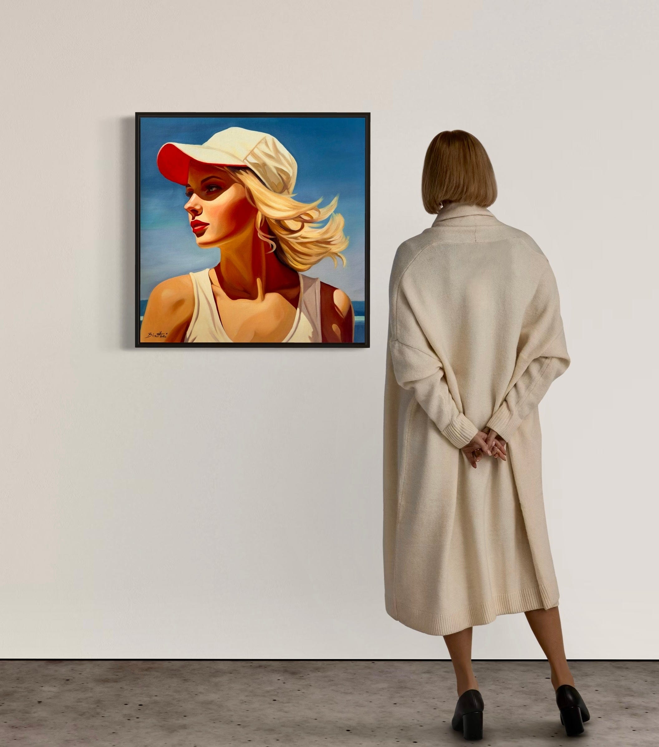 Fille a la Plage - Poster