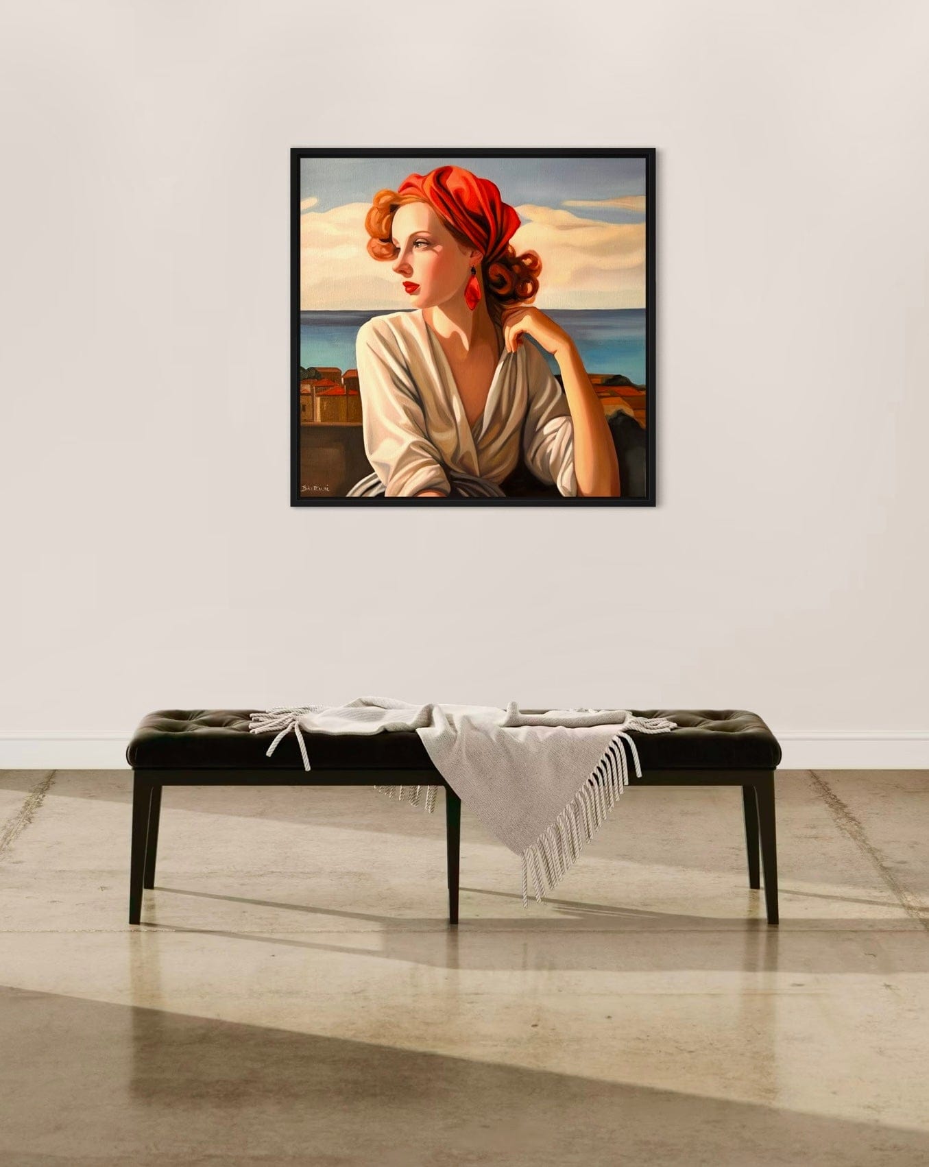 Fille au Foulard Rouge - Poster