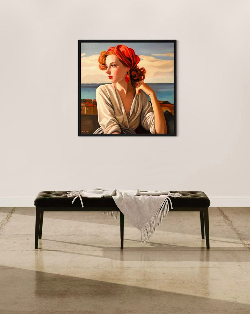 Fille au Foulard Rouge - Poster