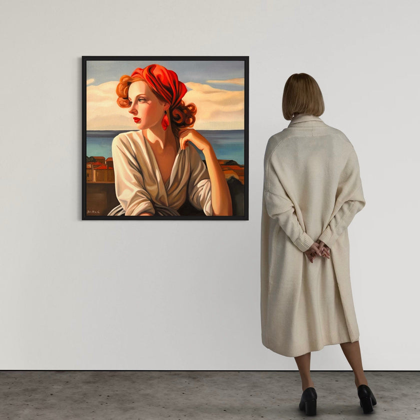 Fille au Foulard Rouge - Poster