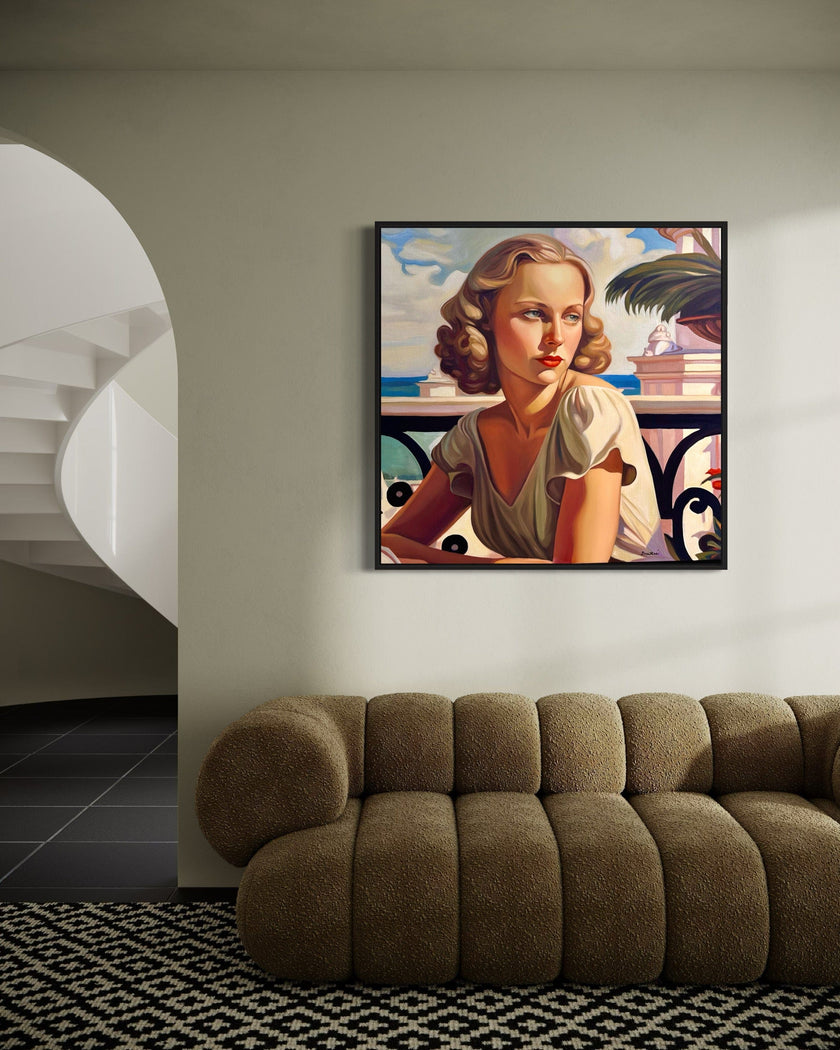 Terrasse a Nice - Poster