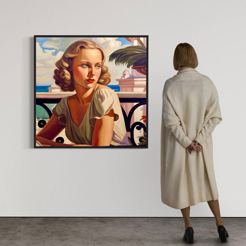 Terrasse a Nice - Poster