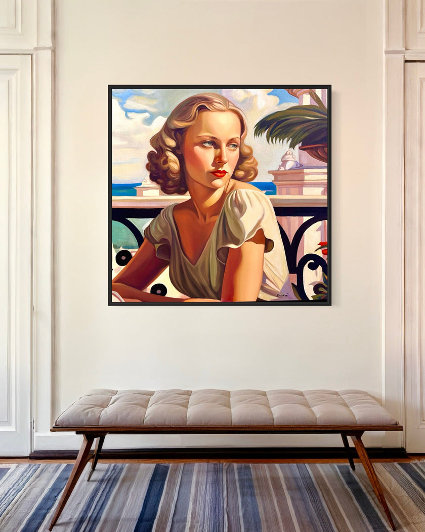 Terrasse a Nice - Poster