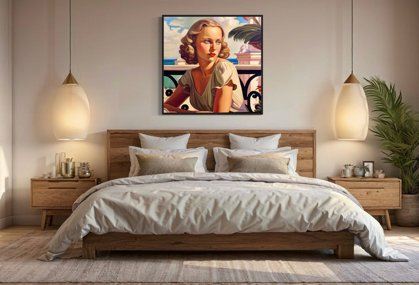 Terrasse a Nice - Poster