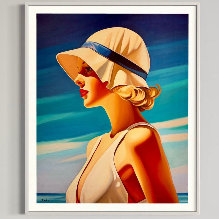 Baigneuse au Bonnet Poster