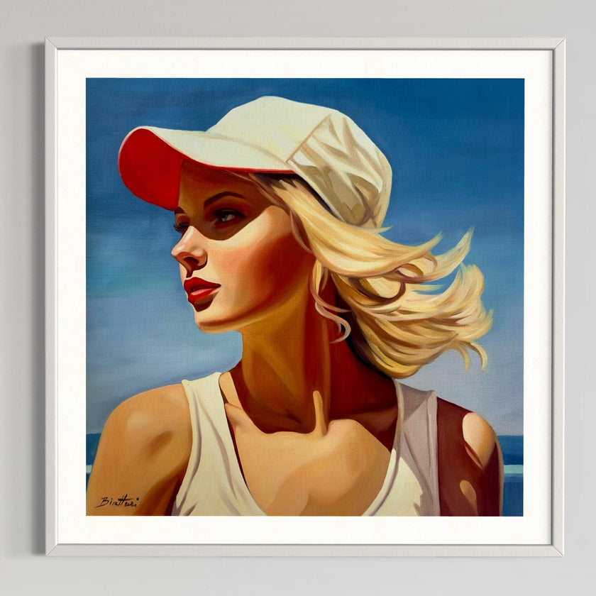 Fille a la Plage - Poster