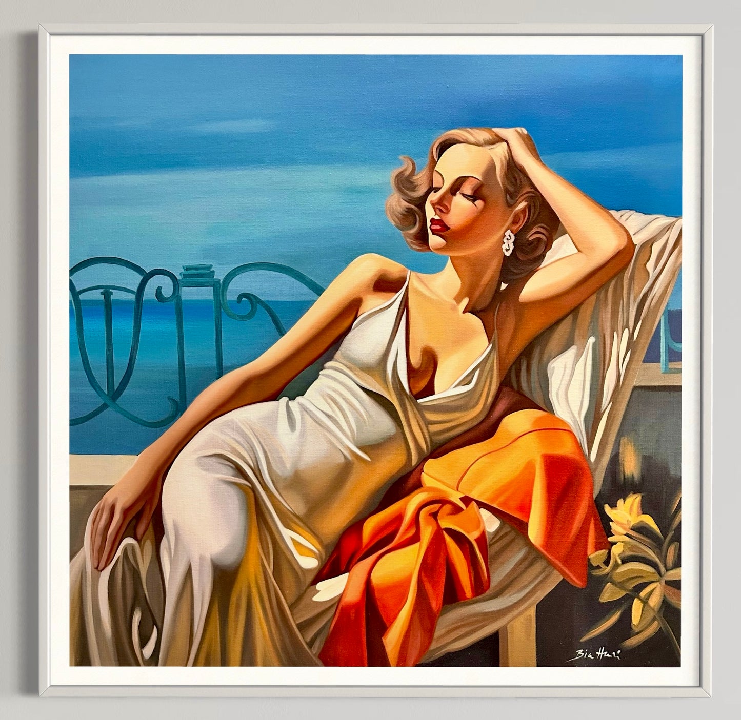 Terrasse sur la Mediteranee- Poster