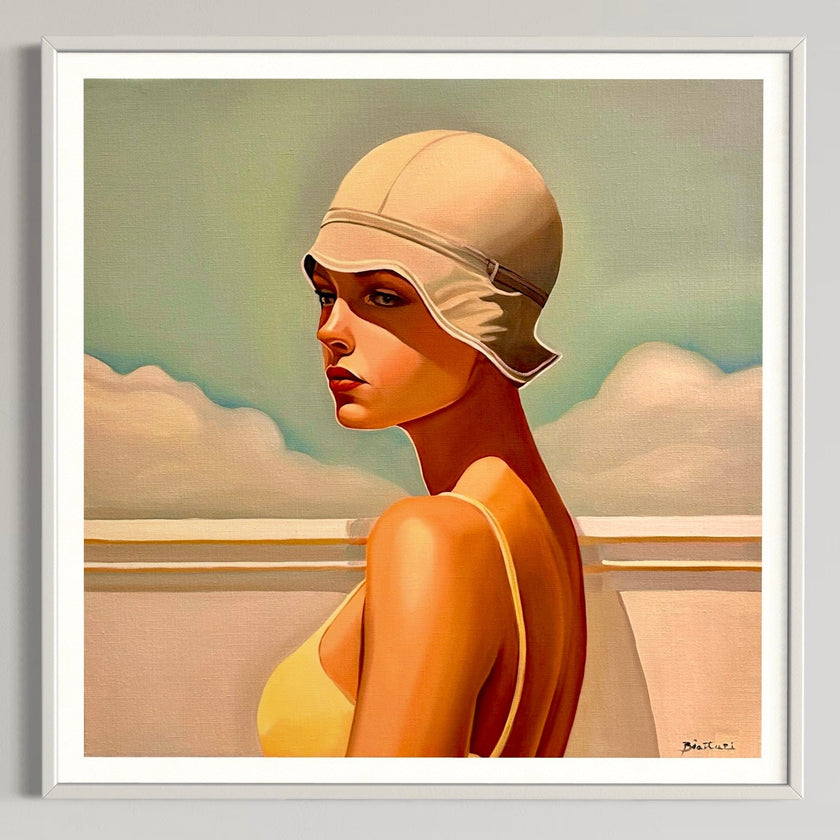 Baigneuse au Bonnet Blanc 2 - Poster