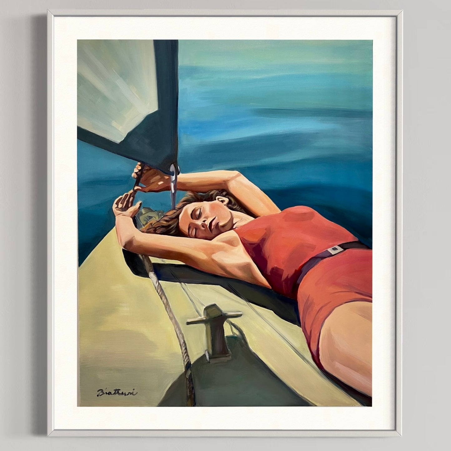 Sur le Bateau - Poster