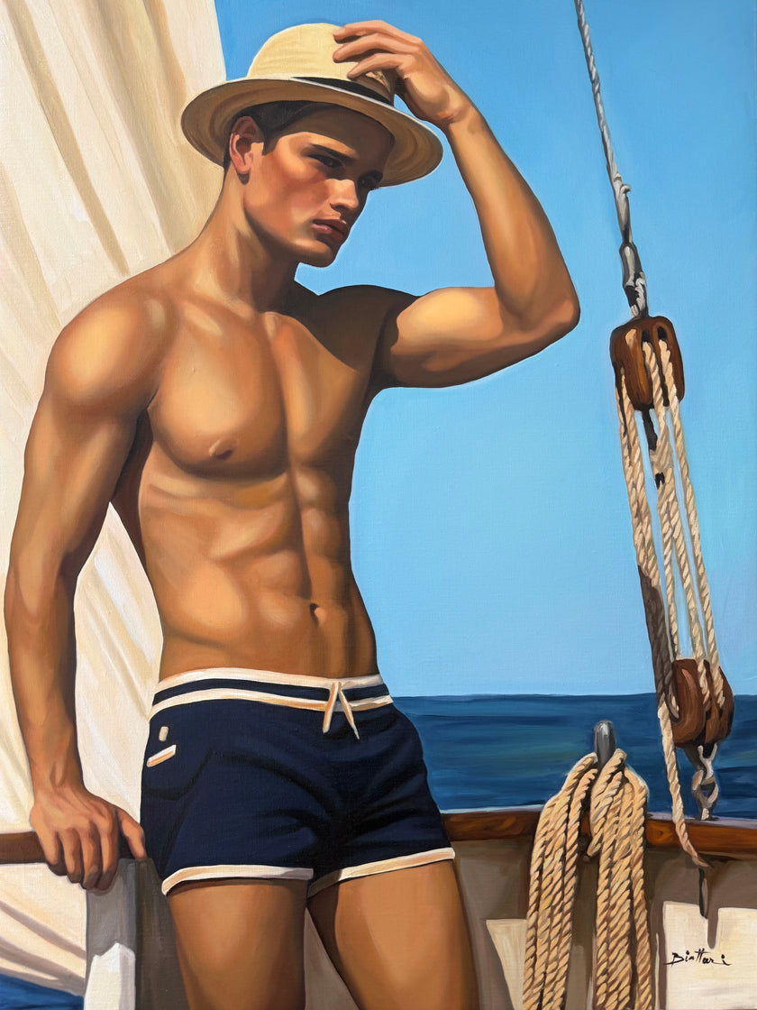 Le Marin, oil on canvas by Irina Biatturi