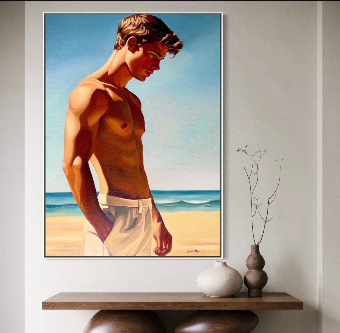 Garçon à la Plage 2 Canvas