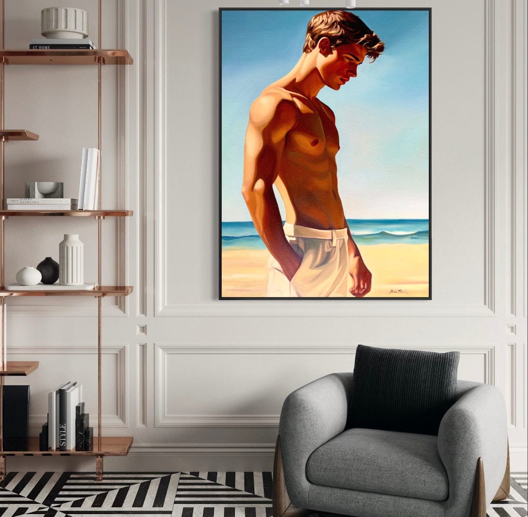 Garçon à la Plage 2 Canvas