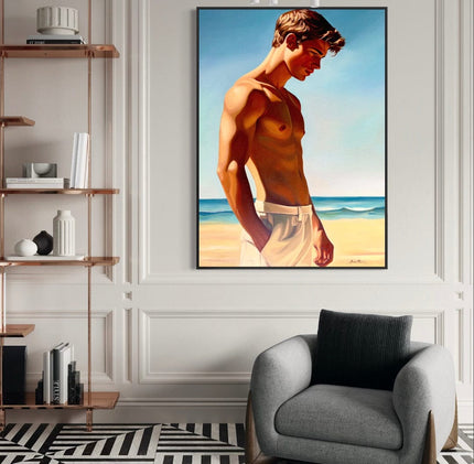 Garcon a la Plage 2 Canvas