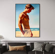 Garçon à la Plage 2 Canvas