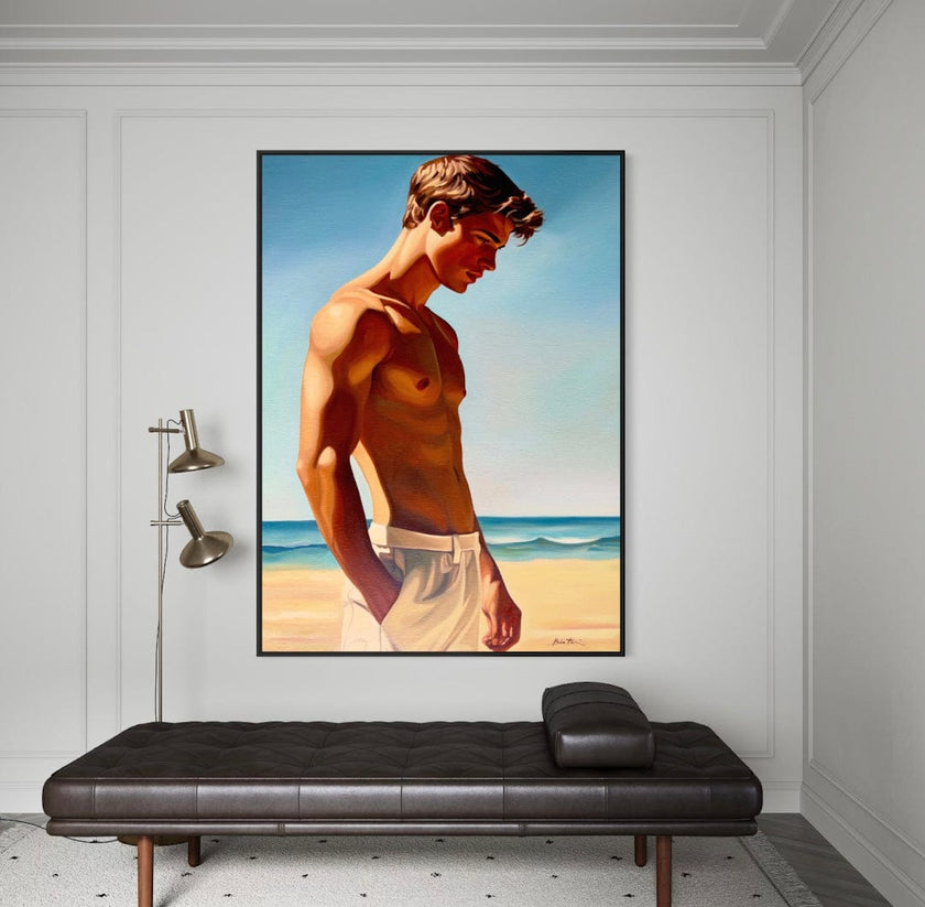 Garçon à la Plage 2 Canvas