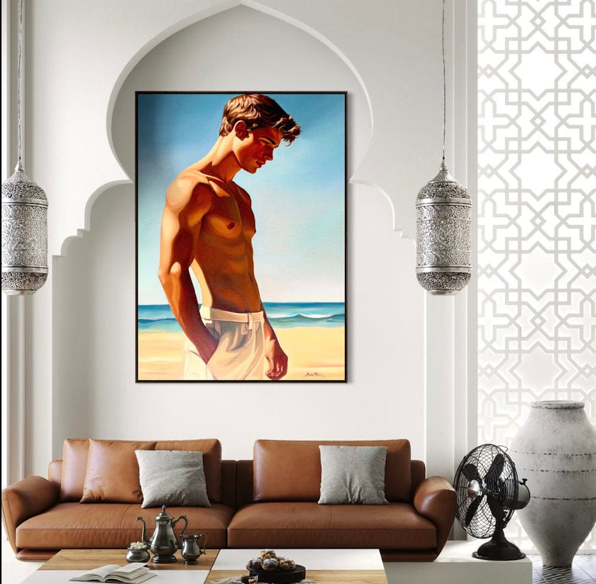 Garçon à la Plage 2 Canvas