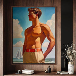 "Antoine" as an Art Deco canvas print