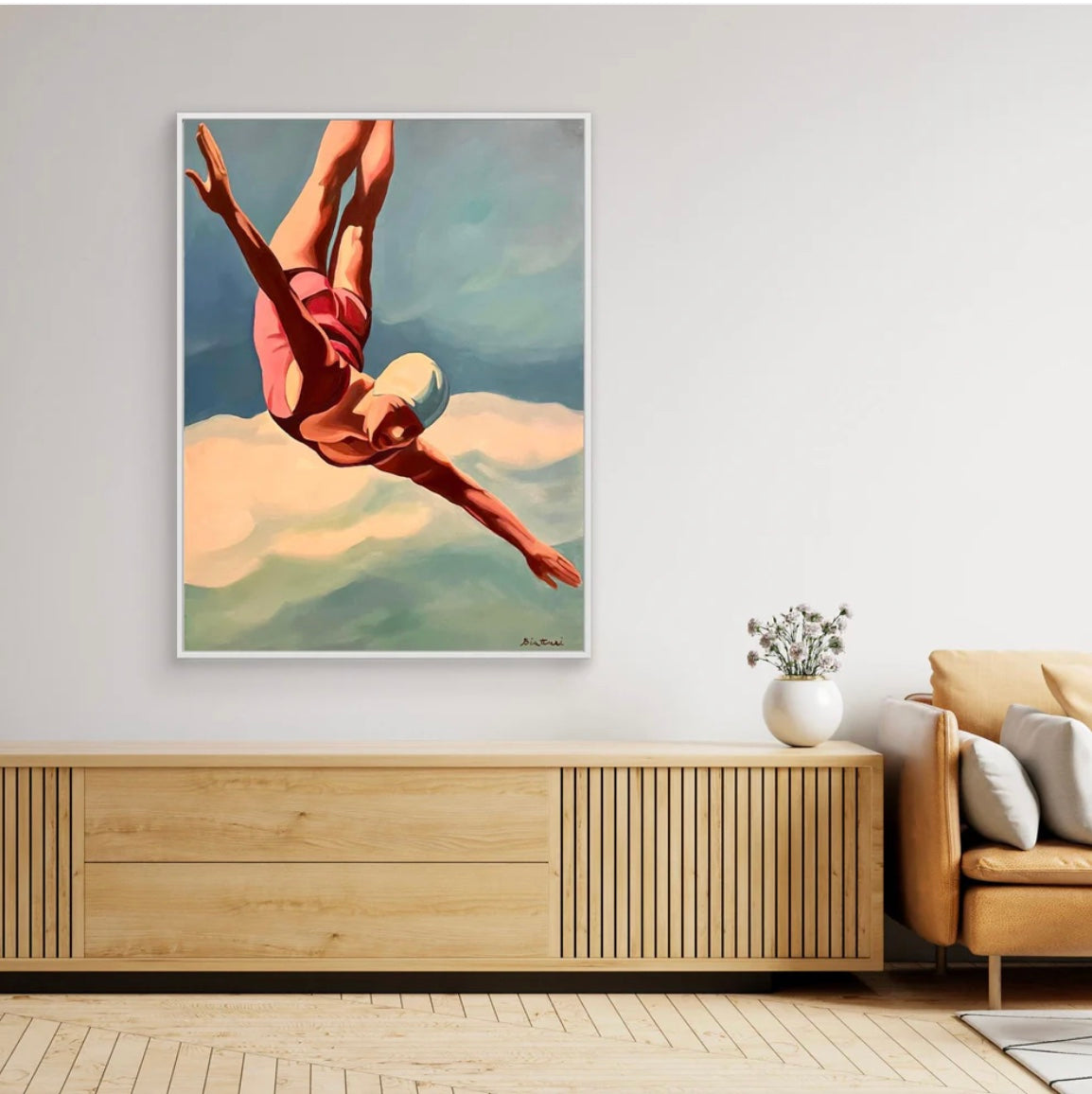 Plongeuse Canvas Prints