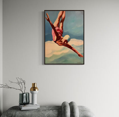 Plongeuse Canvas Prints