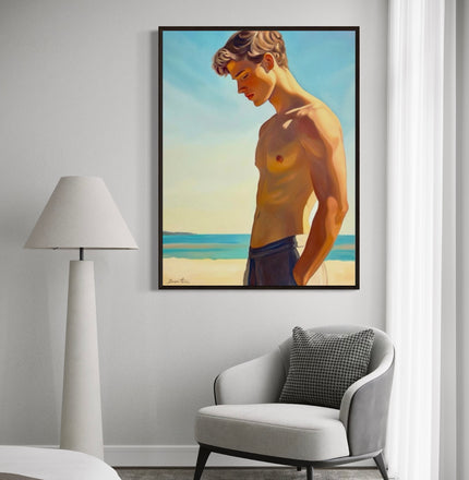 Garcon a la Plage Canvas Prints