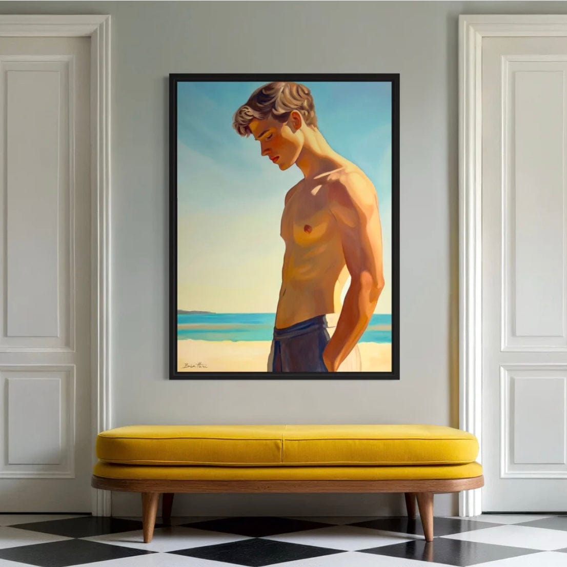 Garcon a la Plage Canvas