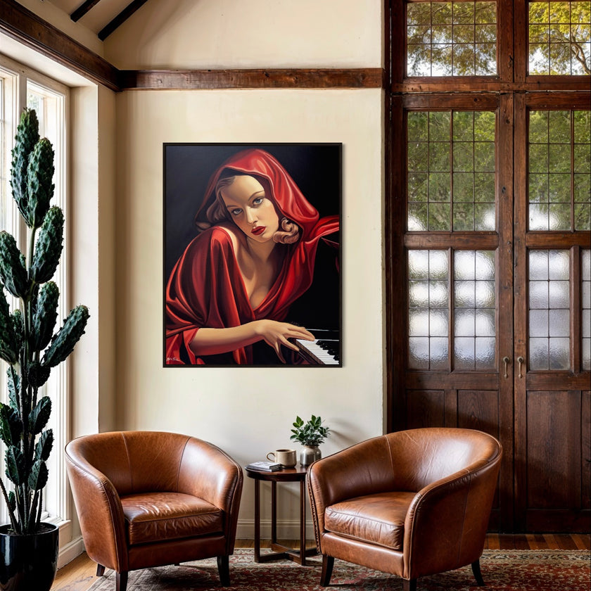 The Piano Player Canvas