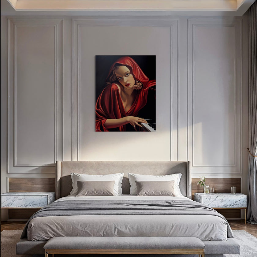 The Piano Player Canvas