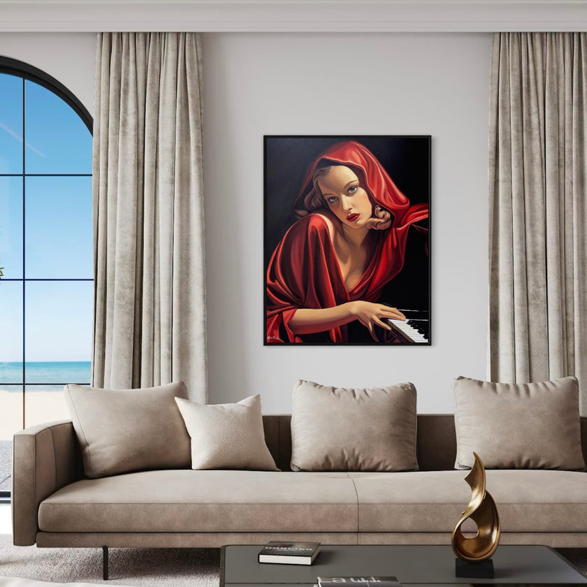 The Piano Player Canvas