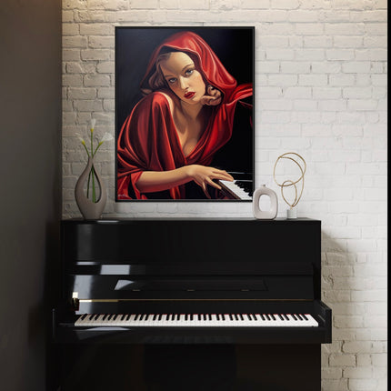 The Piano Player Canvas