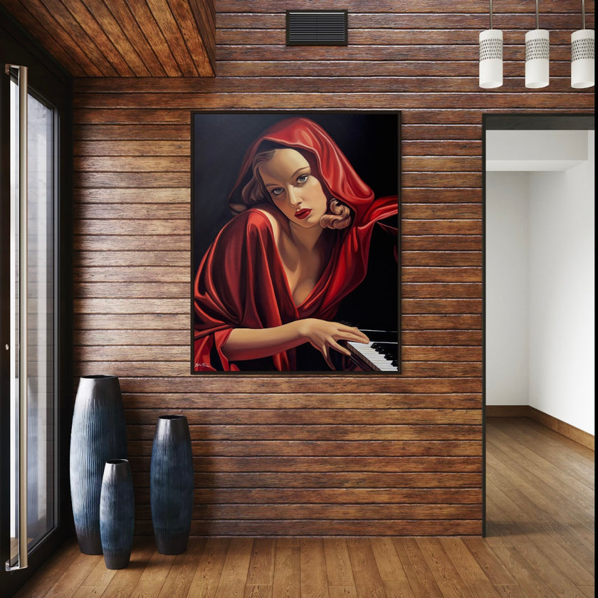 The Piano Player Canvas