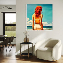 "L'Innocente" as an Art Deco canvas print