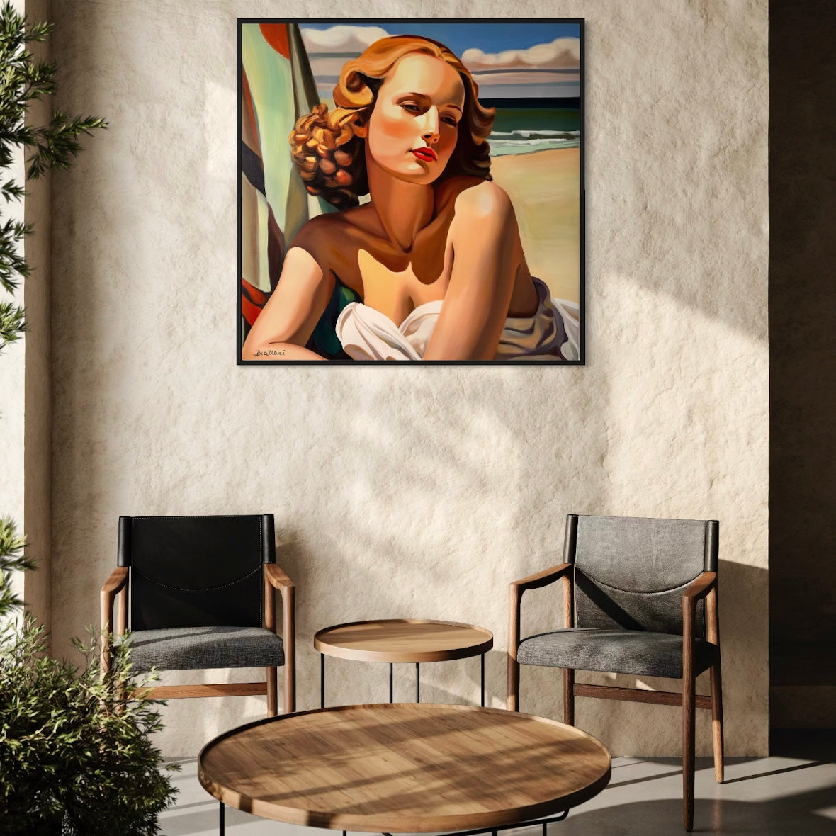 Été Sur la Cote Canvas