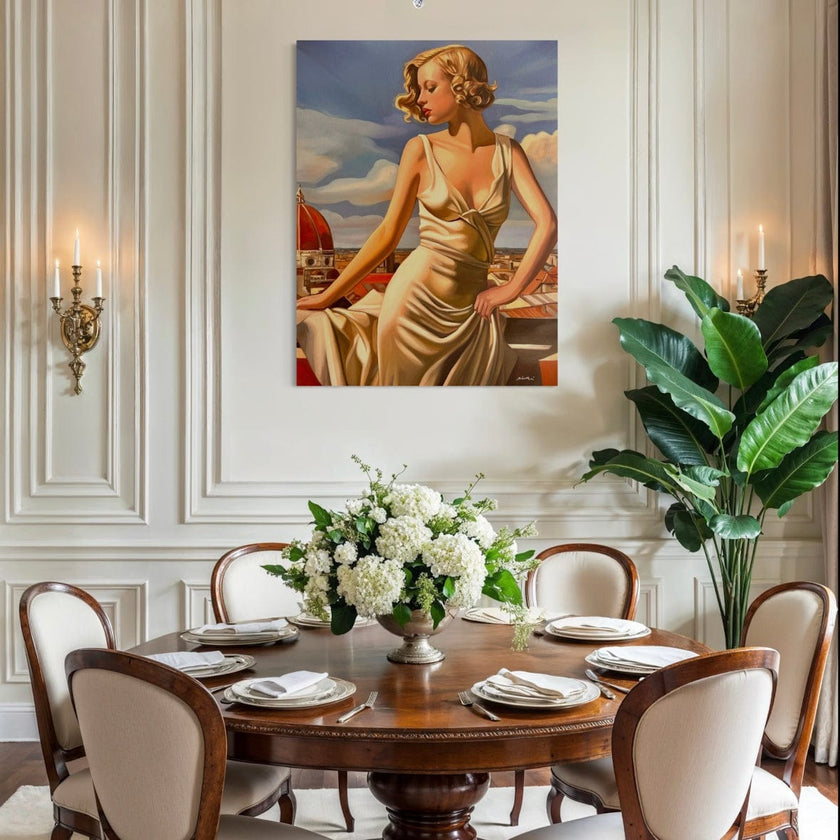 Terrasse a Florence Canvas