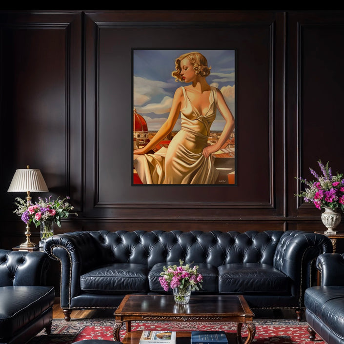 Terrasse a Florence Canvas