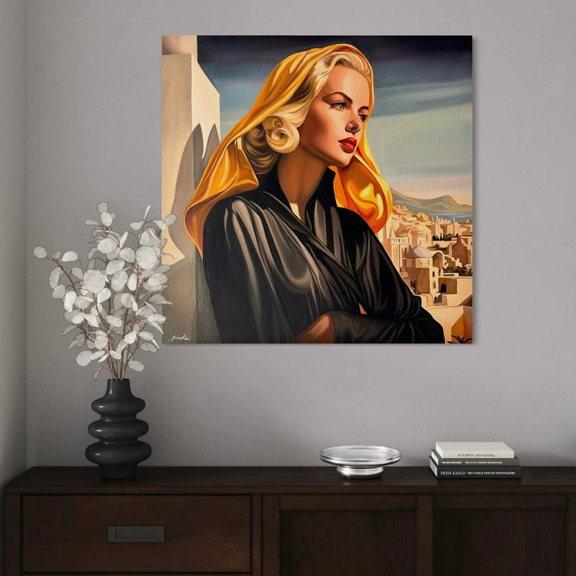 Nostalgie du Village Canvas