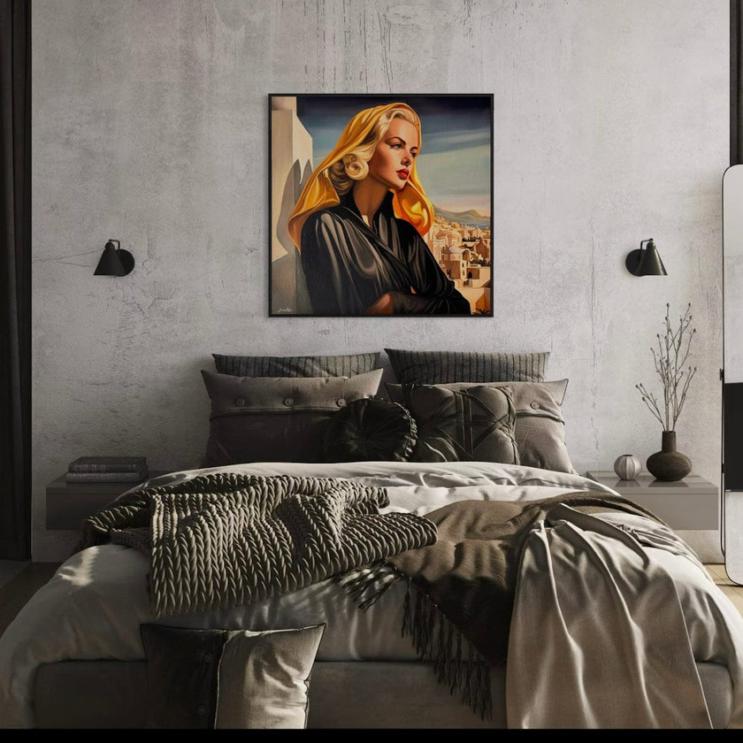 Nostalgie du Village Canvas