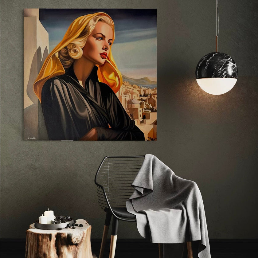 Nostalgie du Village Canvas