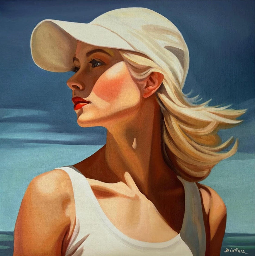 Fille en Blanc Poster