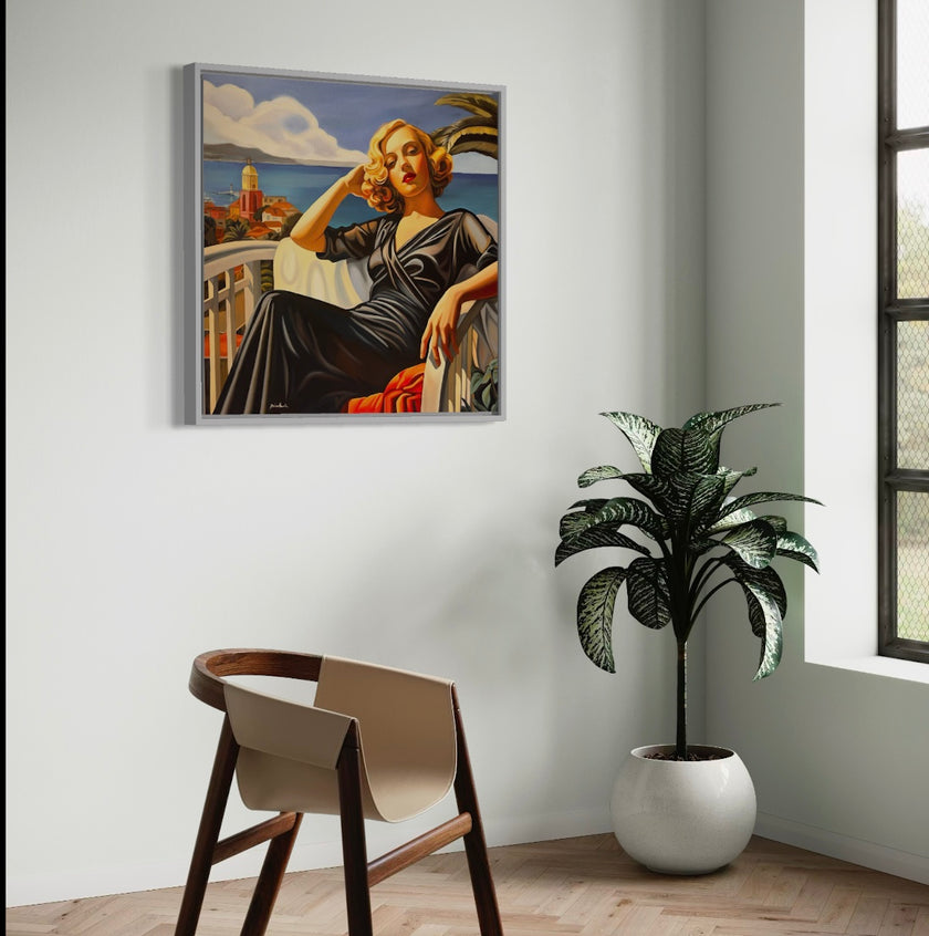 Terrasse a Saint Tropez Poster