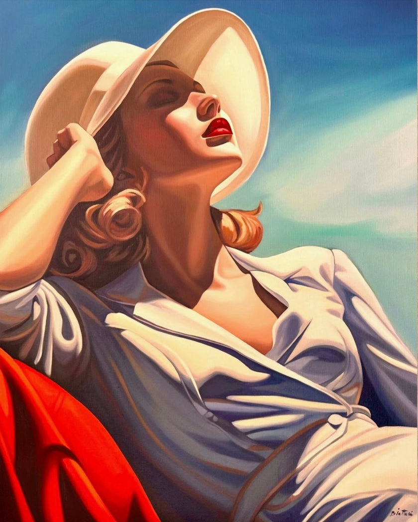 Reveuse au Chapeau Poster