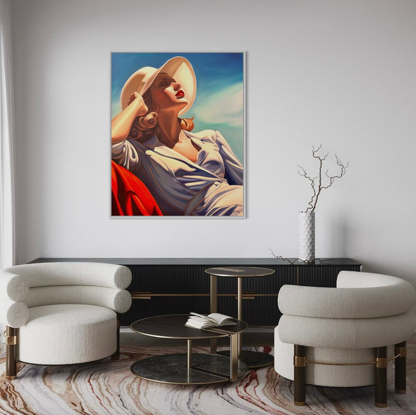 Reveuse au Chapeau Poster