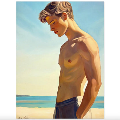 Garcon a la Plage Poster