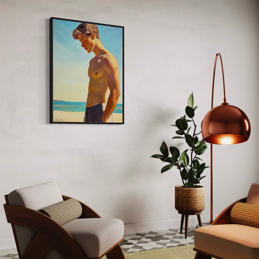 Garcon a la Plage Poster