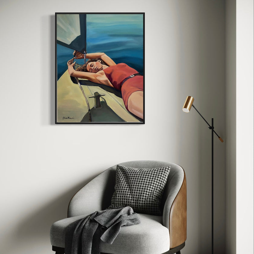 Sur le Bateau Poster