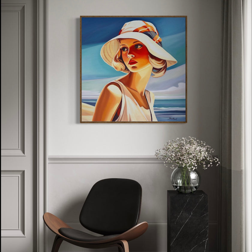 Femme au Chapeau Poster