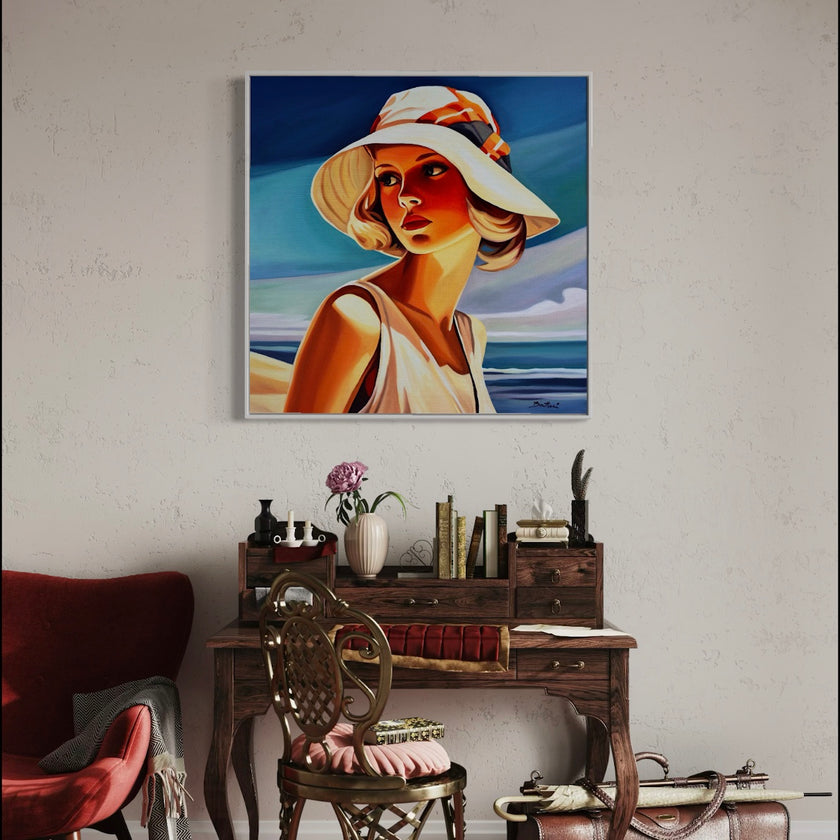 Femme au Chapeau Poster